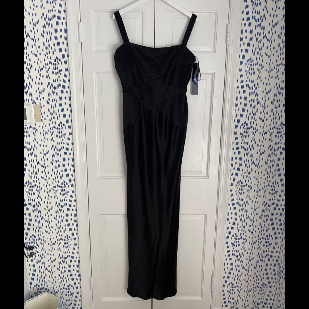 NWT Carla Wescott black evening dress size 12